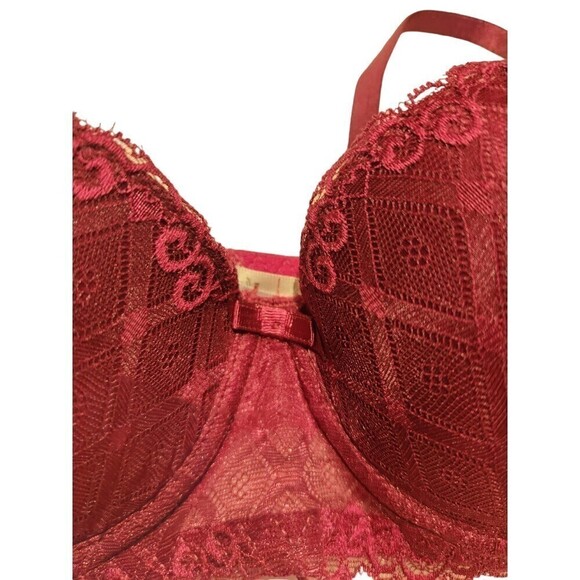 NWT Sophie b. Plum Lace Bra & Thong Set, S - Picture 2 of 8